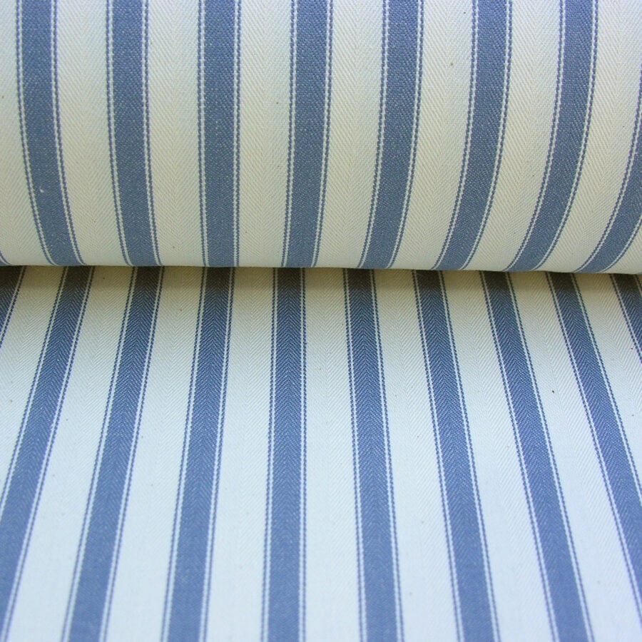 Ticking Fabric Large - Airforce Blue