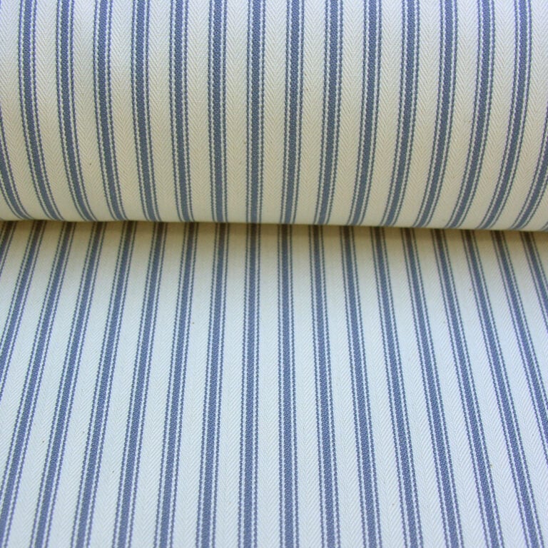 Ticking Fabric - Airforce Blue - Image 3