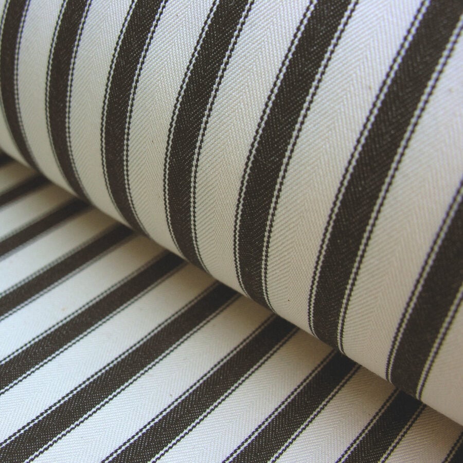 Ticking Fabric black