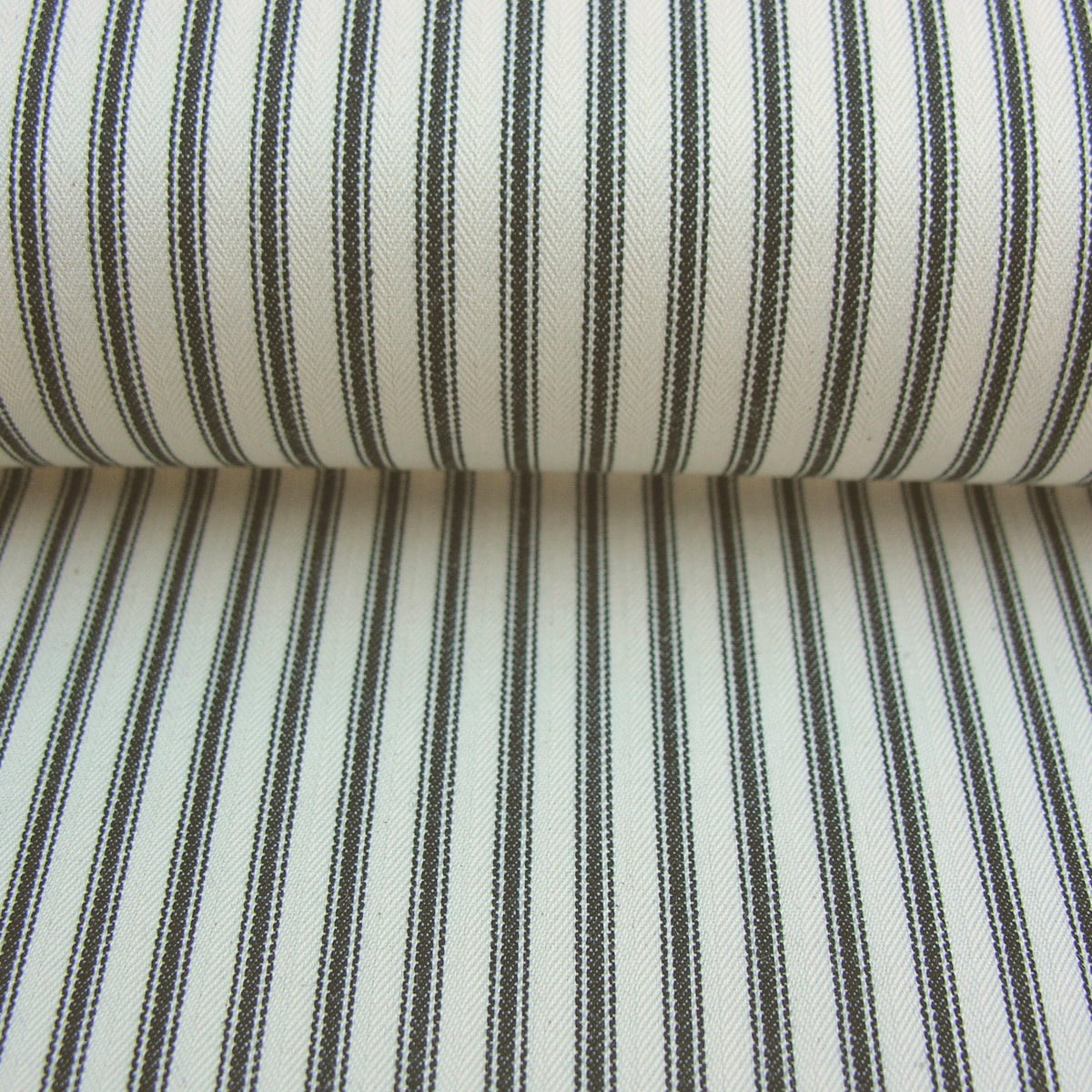 Ticking Fabric - Black - Image 3
