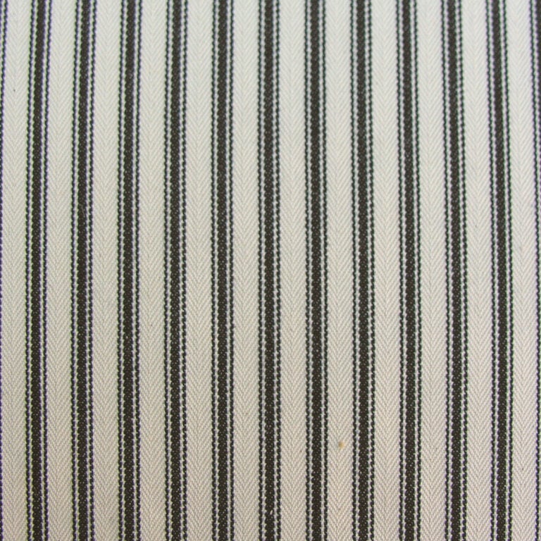 Ticking Fabric - Black - Image 2