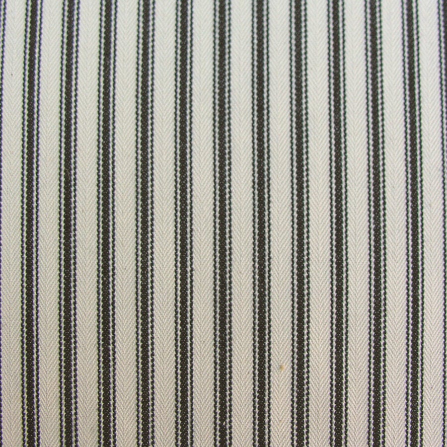 Ticking Fabric - Black