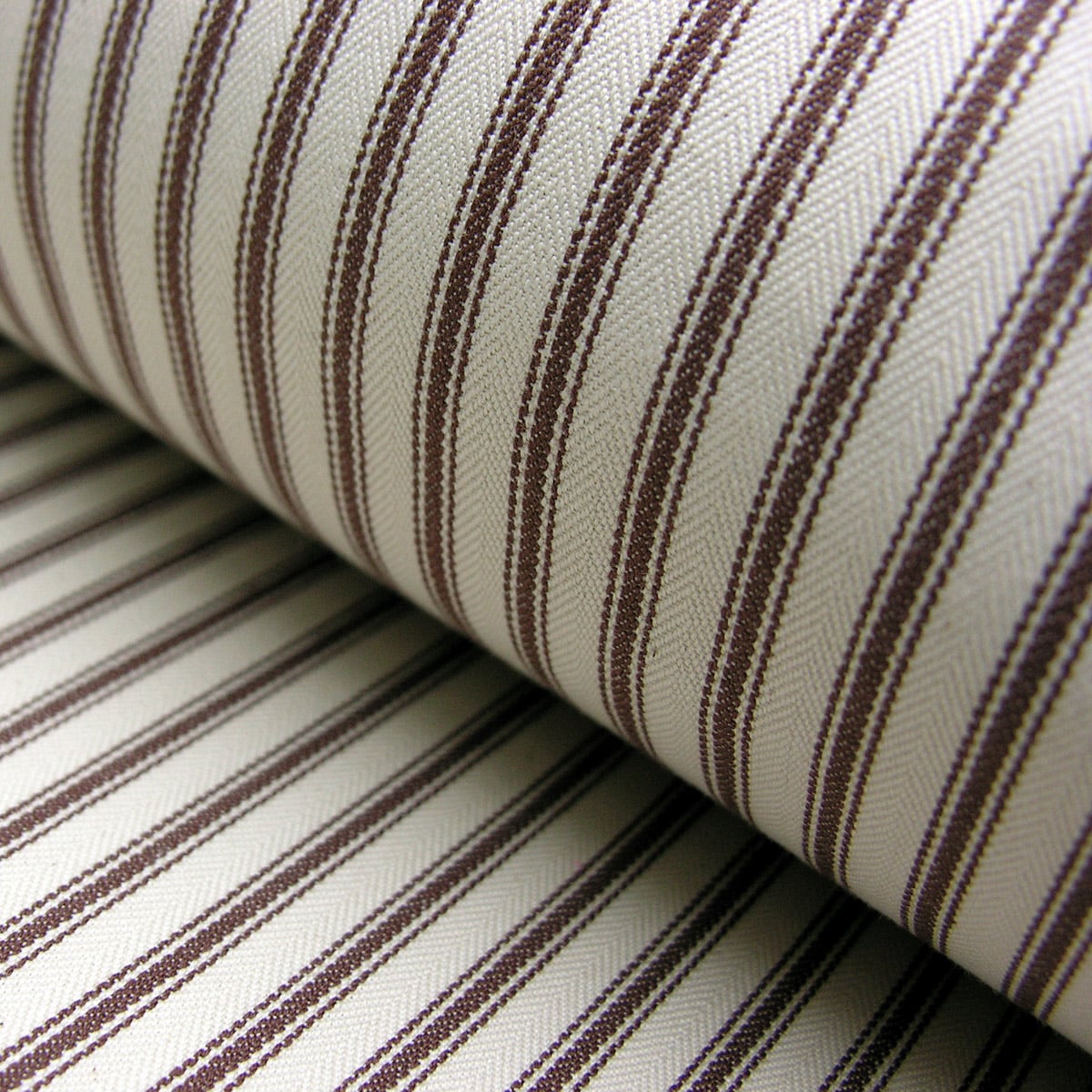 Ticking Fabric brown