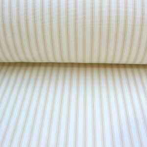 Ticking Fabric - Cream - Image 3