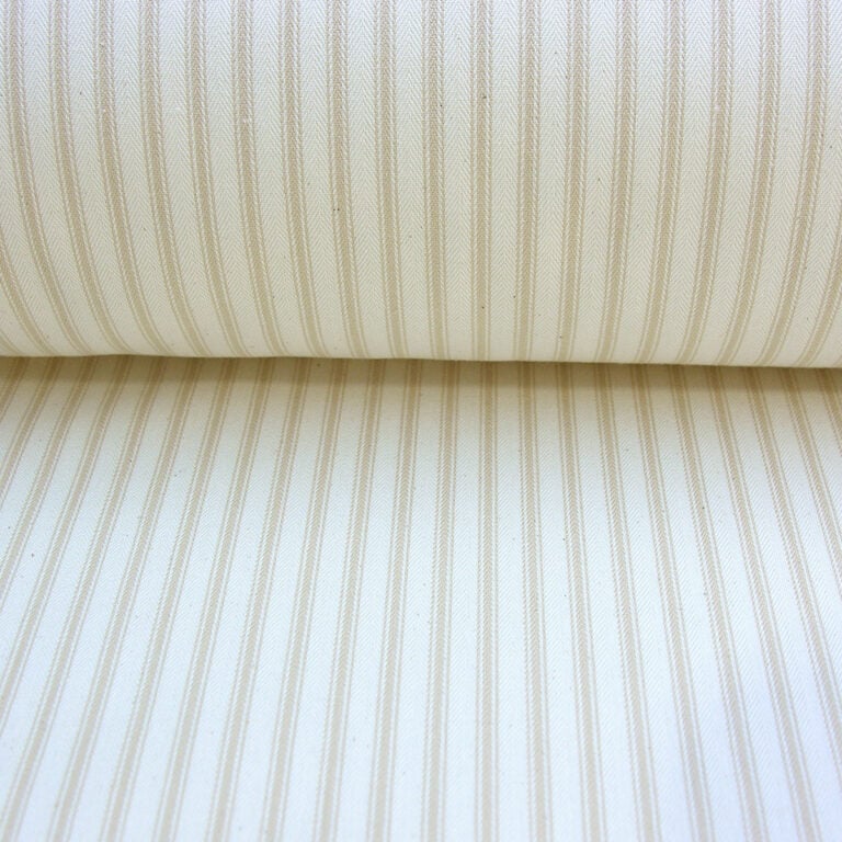 Ticking Fabric - Cream - Image 3