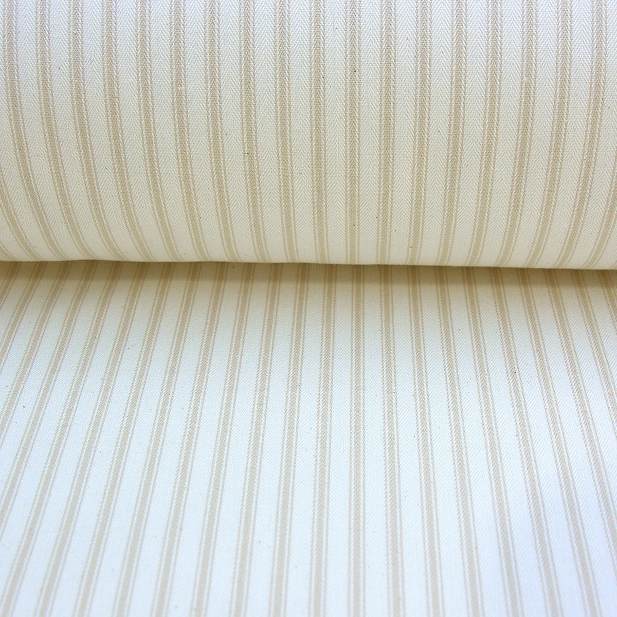 Ticking Fabric - Cream - Image 3