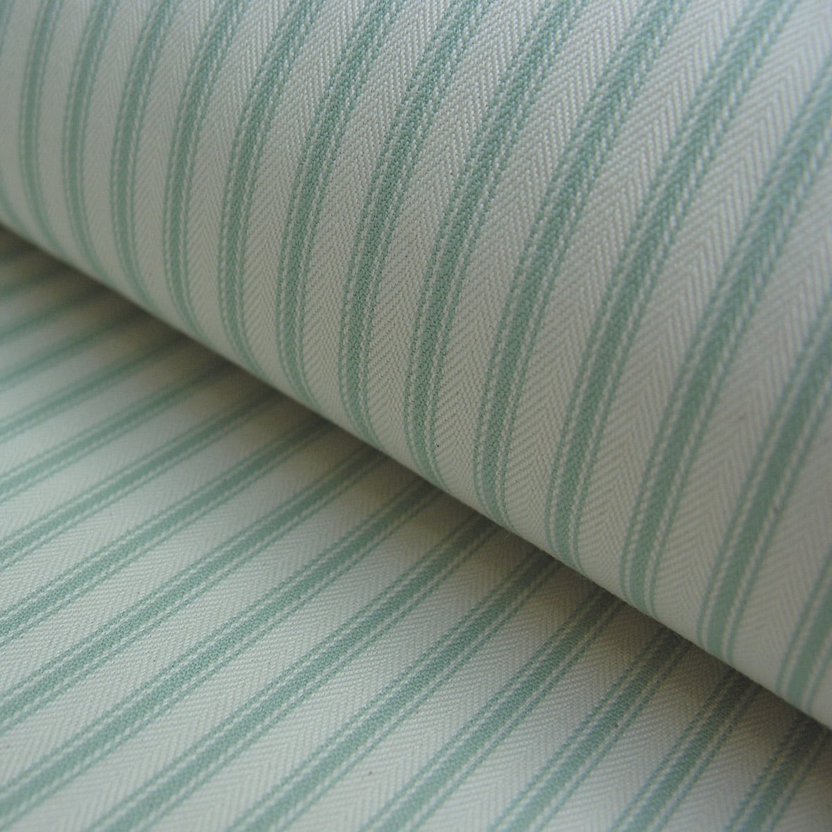 Ticking Fabric - Duck Egg - Image 1