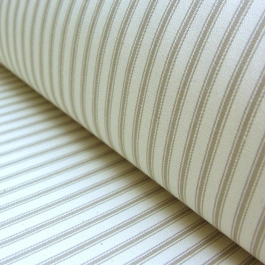 Ticking Fabric - Flax