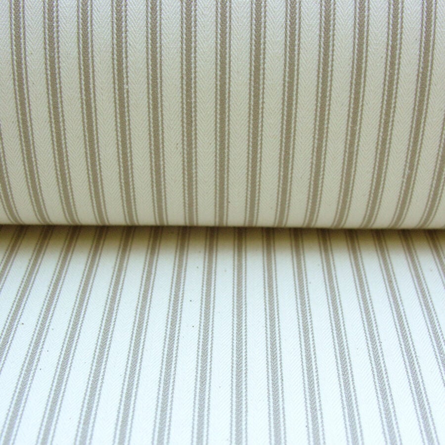 Ticking Fabric - Flax