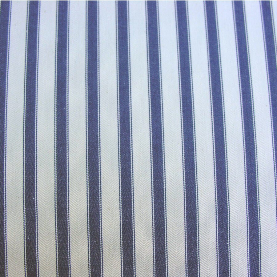 Navy Ticking fabric for upholstery