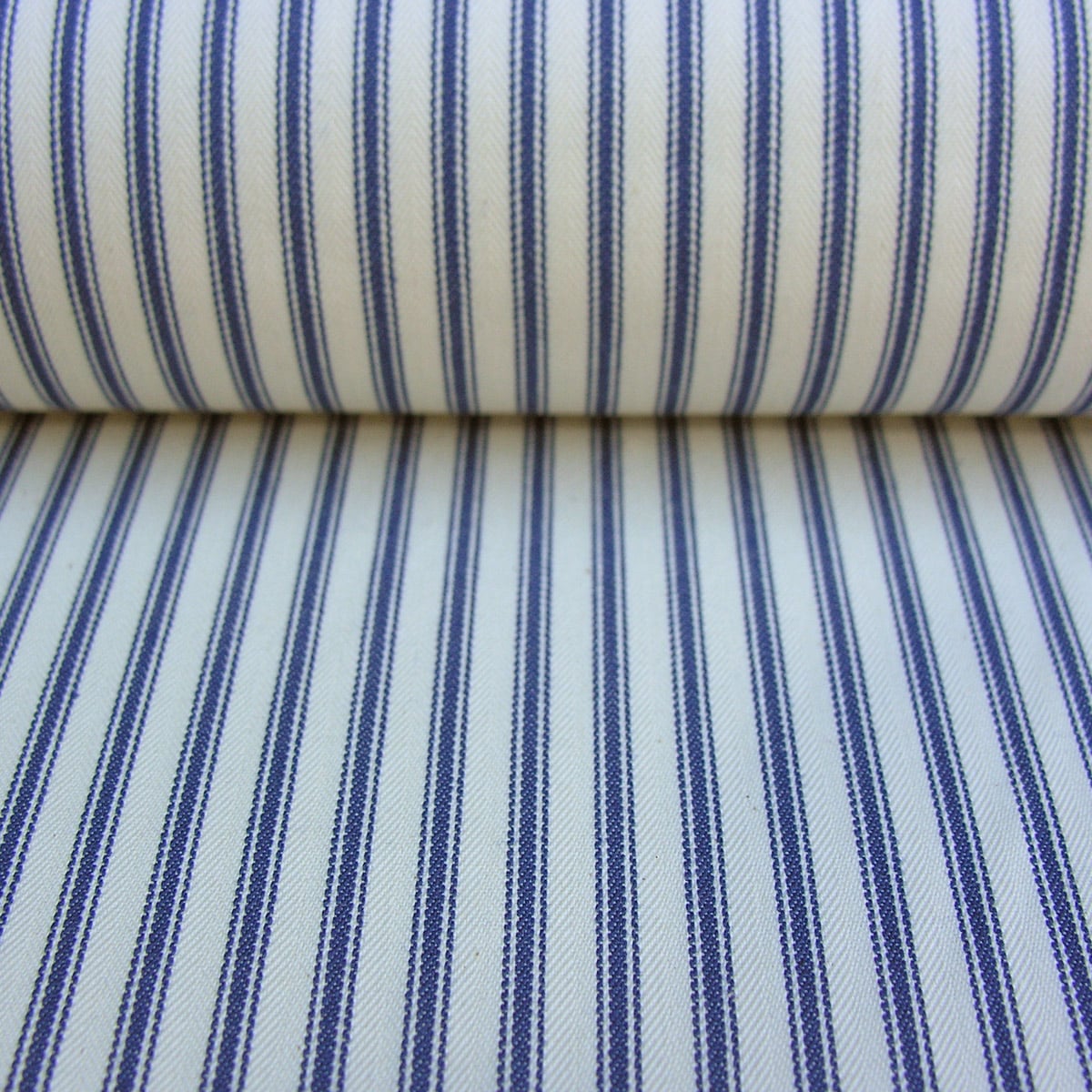 Ticking Fabric - Navy - Image 3