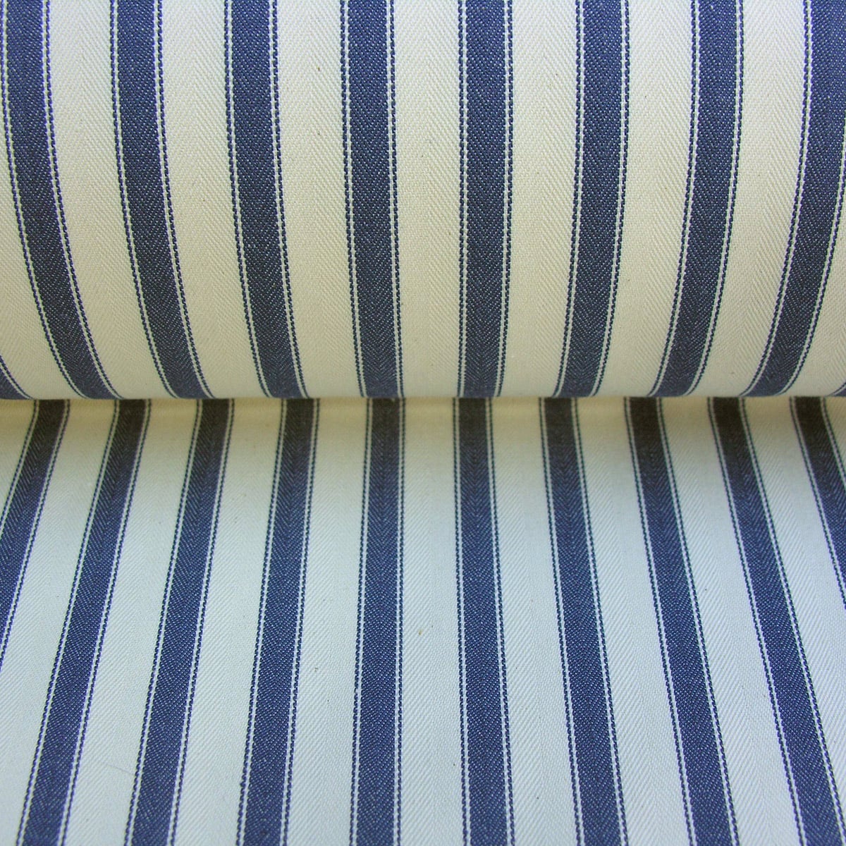 Navy Ticking fabric for curtains