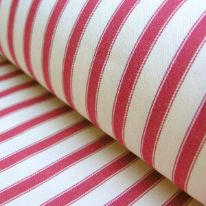 Red Ticking Fabric