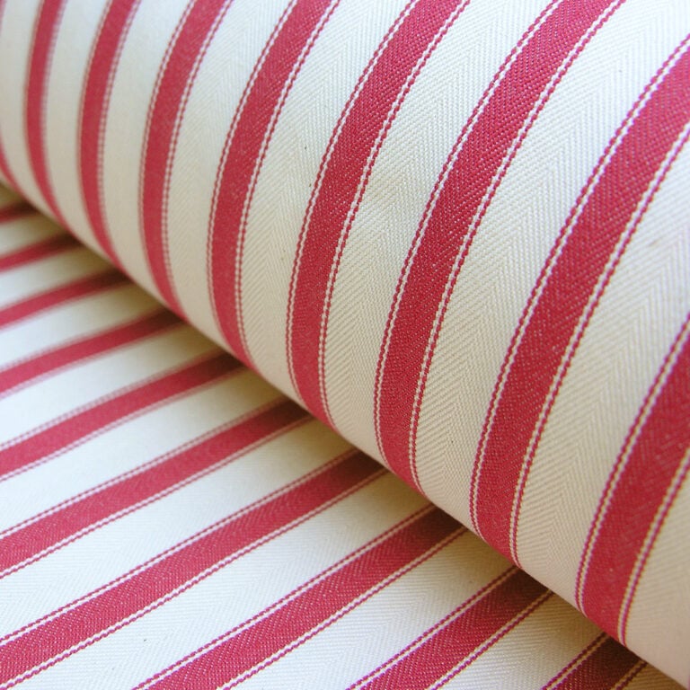 Red Ticking Fabric