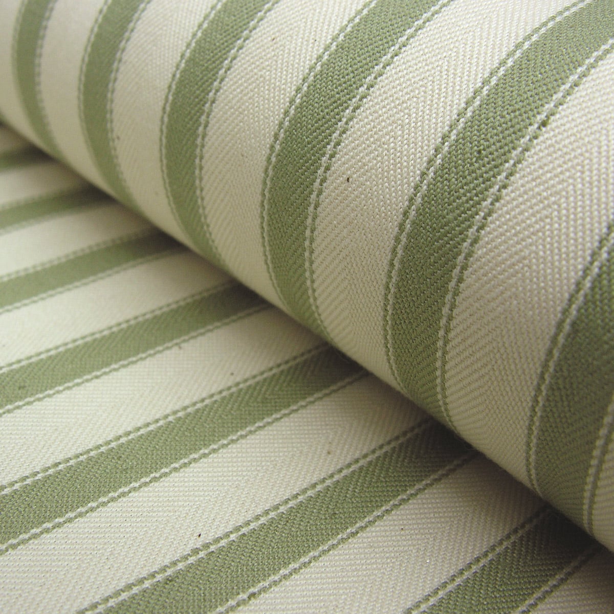 Ticking Fabric Large - Sage - Image 1