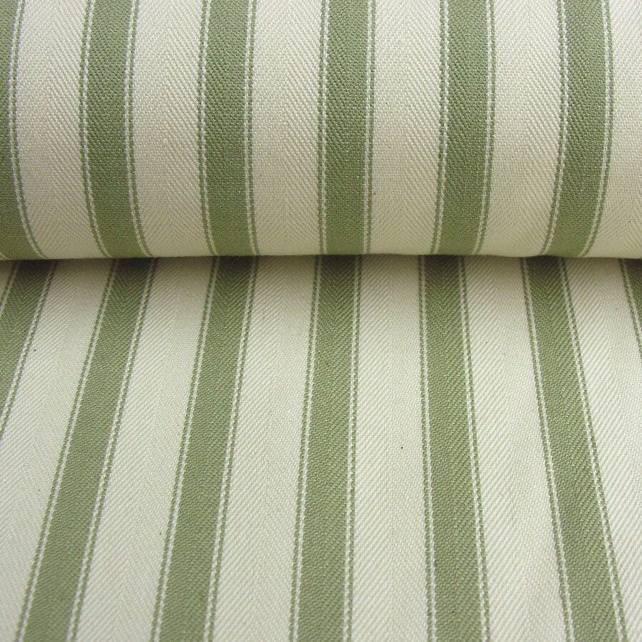 Ticking Fabric Large - Sage