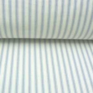Ticking Fabric - Silver Grey - Image 3