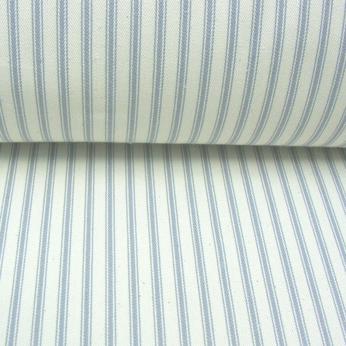 Ticking Fabric - Silver Grey - Image 3