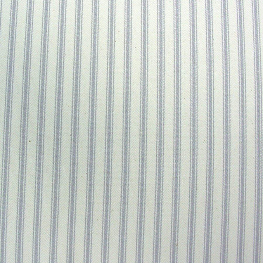 Ticking Fabric - Silver Grey