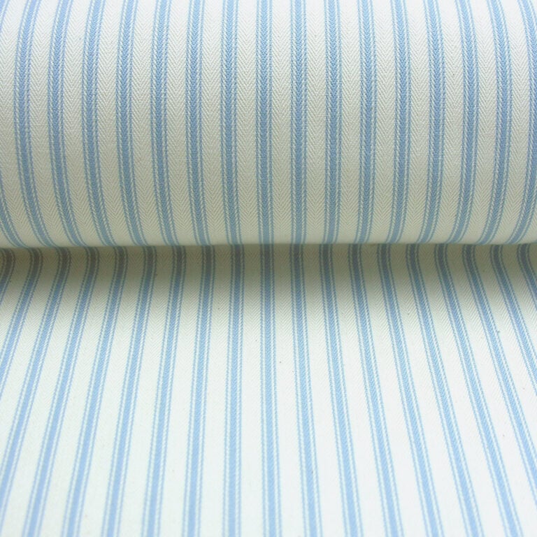 Ticking Fabric - Sky - Image 2