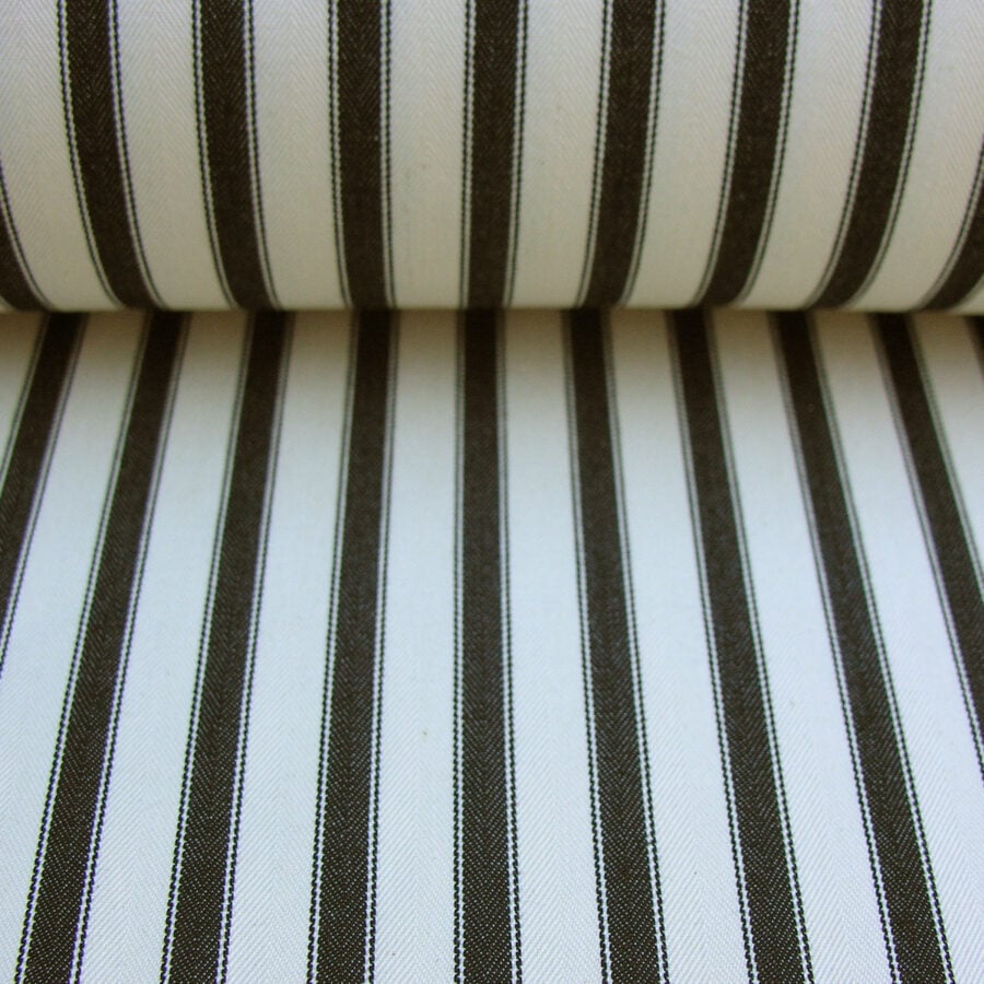 Ticking Fabric black