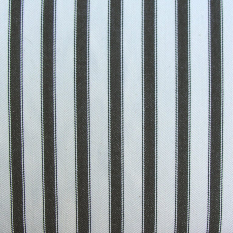 Ticking Fabric Large - Black - Image 2