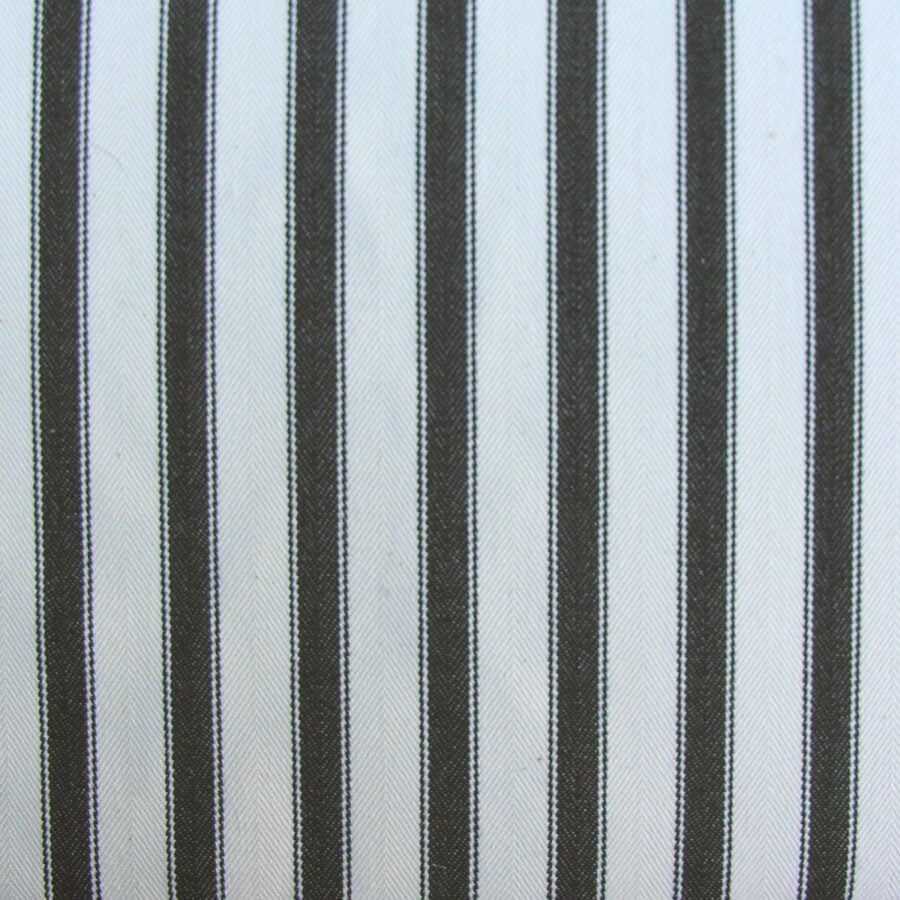 Ticking Fabric Large - Black