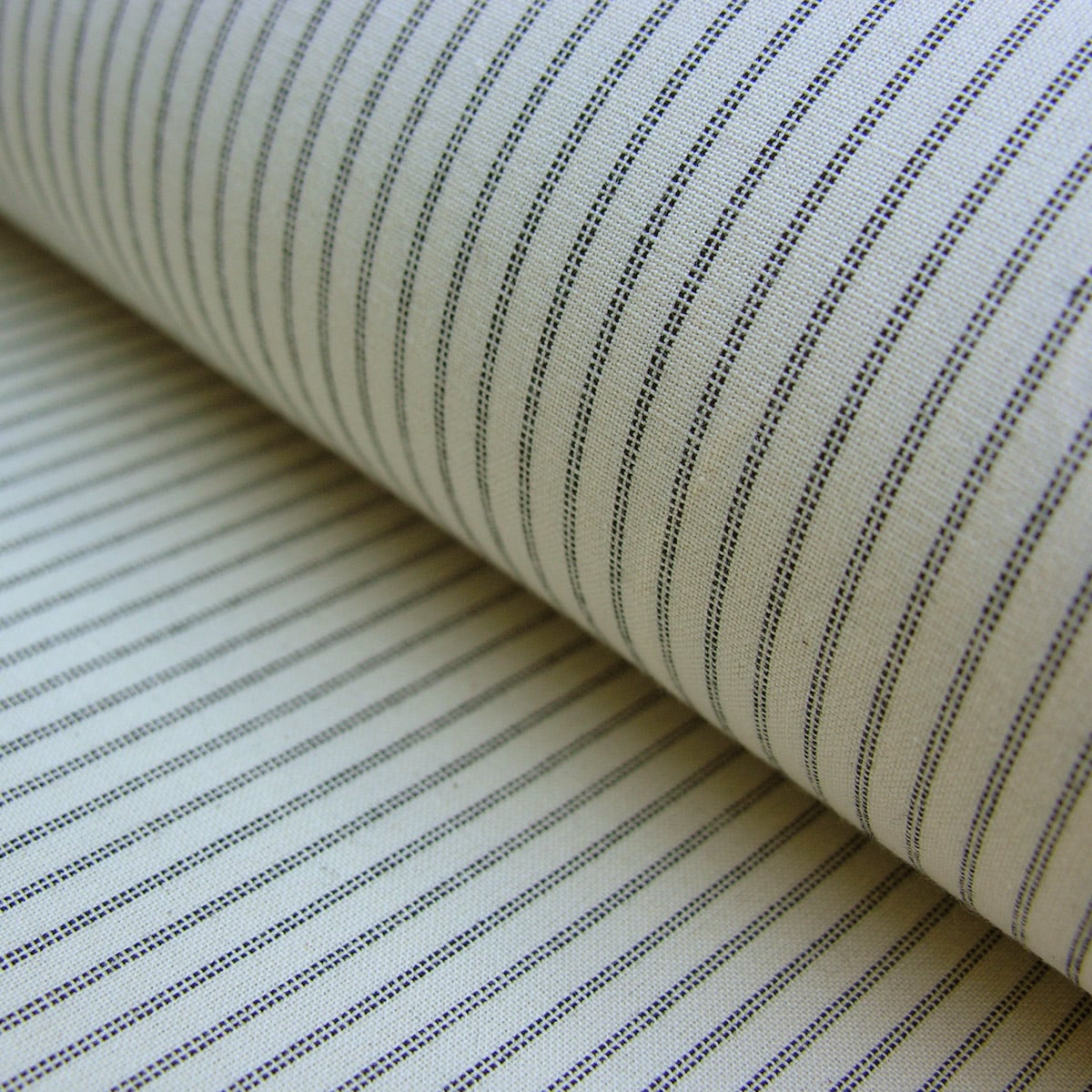 Cotton Lining Stripe - Black - Image 1