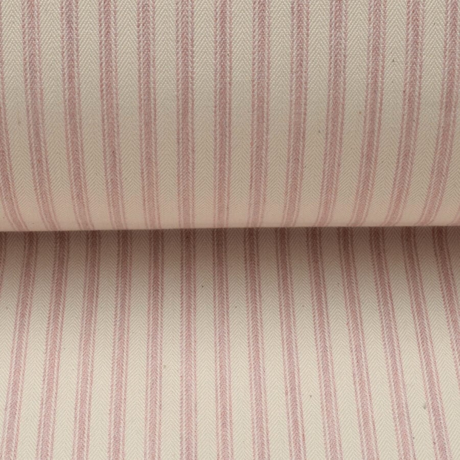 Ticking Fabric - Pink