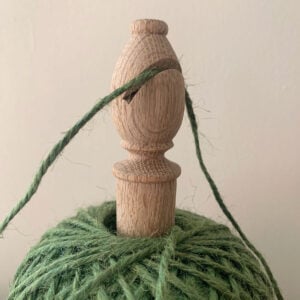 Twine Stand with Cutter - Green Jute - Image 2