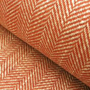 Upholstery Fabric Spey Herringbone - Brick Red - Image 1