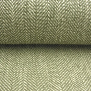 Upholstery Fabric Spey Herringbone - Sage Green - Image 3