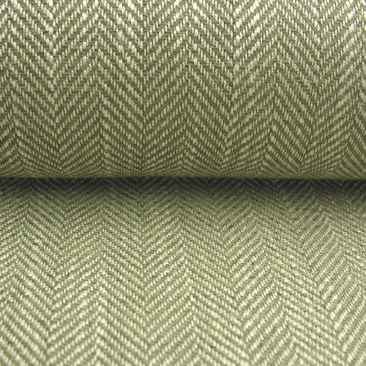 Upholstery Fabric Spey Herringbone - Sage Green - Image 3