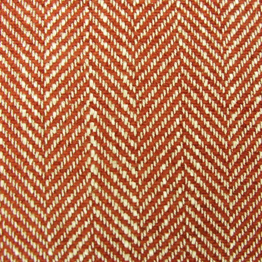Upholstery Fabric Spey Herringbone - Brick Red