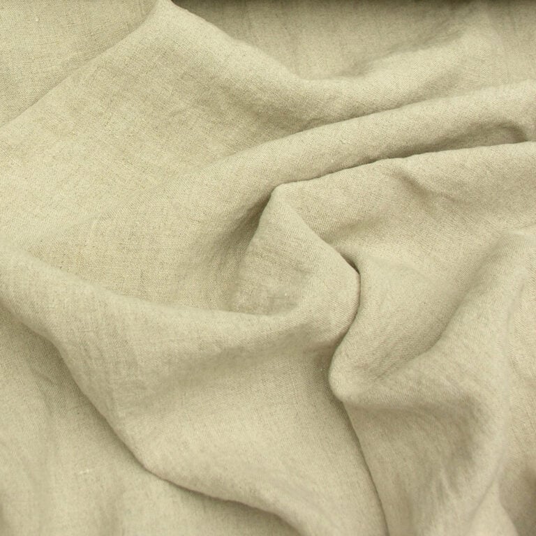 Wide Washed Linen - Natural - Image 3