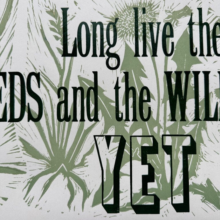 Wildness, Letterpress Poster - Image 2
