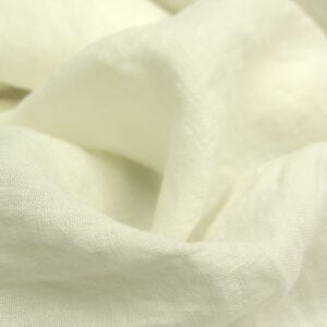 Wide Washed Linen - Off White - Image 3