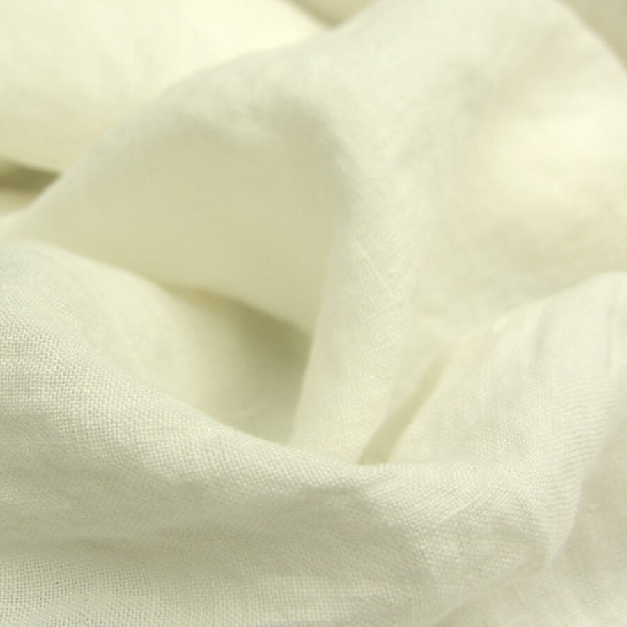 Wide Washed Linen - Off White