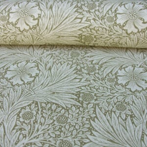 William Morris Marigold - Olive and Linen - Image 3