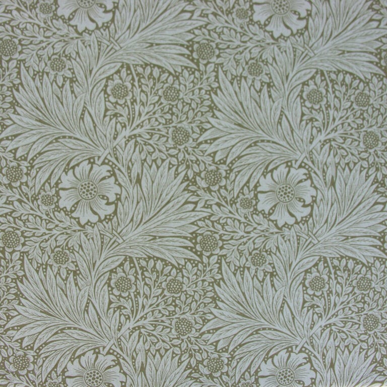 William Morris Marigold - Olive and Linen - Image 2