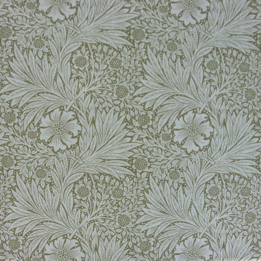 William Morris Marigold - Olive and Linen