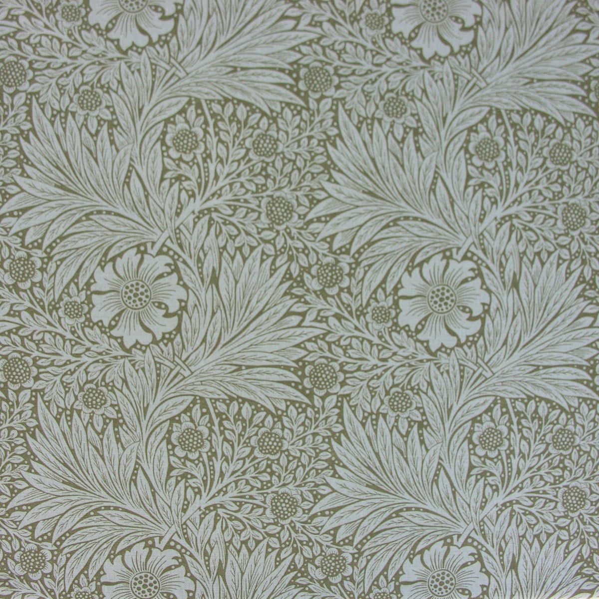 William Morris Marigold - Olive and Linen - Image 2