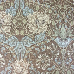 William Morris Honeysuckle & Tulip - Brown and Blue - Image 2