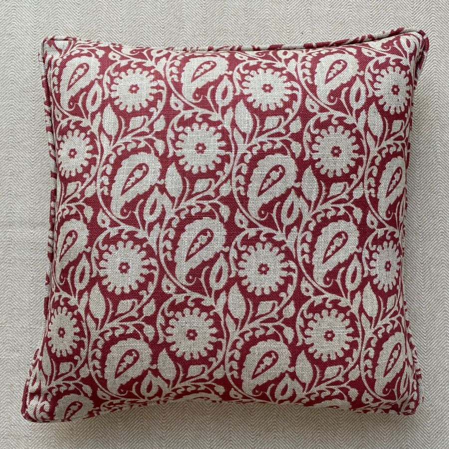 Agnes Cushion - Antique Red