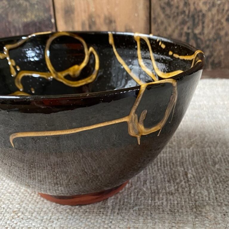 Erica Taylor Low Deep Footed Bowl - Black ETD3 - Image 3