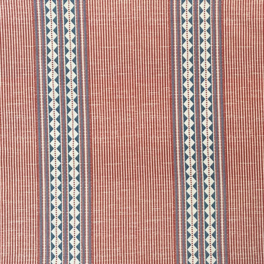 Extra Wide Aztec Stripe - Red Indigo