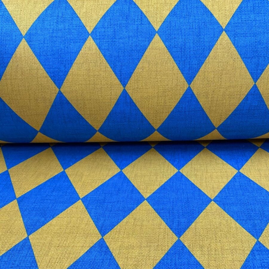 Harlequinade - Blue & Gold