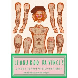 Da Vinci's Vitruvian Man - Cut out & make paper puppet - Image 3