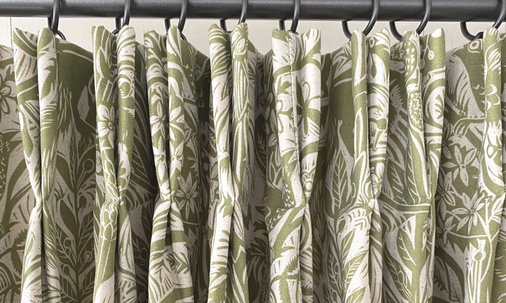 Tinsmiths Bespoke Curtains - Cartridge pleat