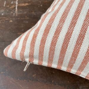 Uno Stripe Cushion - Brick - Image 4